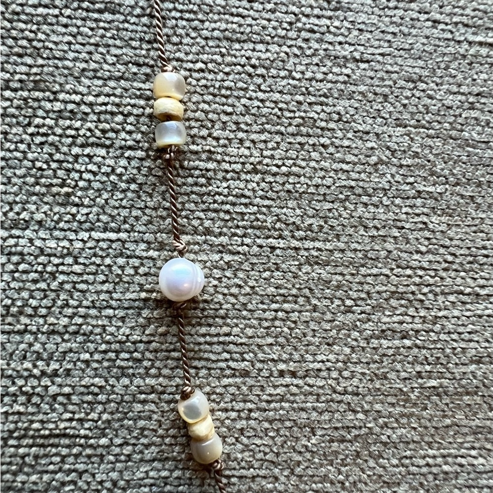 Noonday Collection Gold Plated and Natural Stone String Necklace Set - Picture 7 of 14